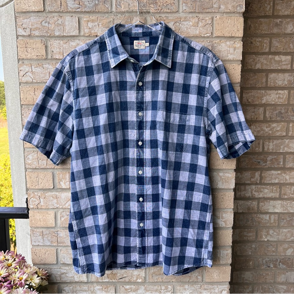 Faherty Short Sleeve Button Down Shirt